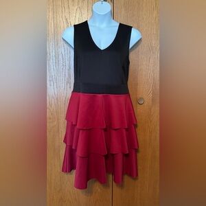 Eloquii Tiered Ruffle Sleeveless Dress NWOT